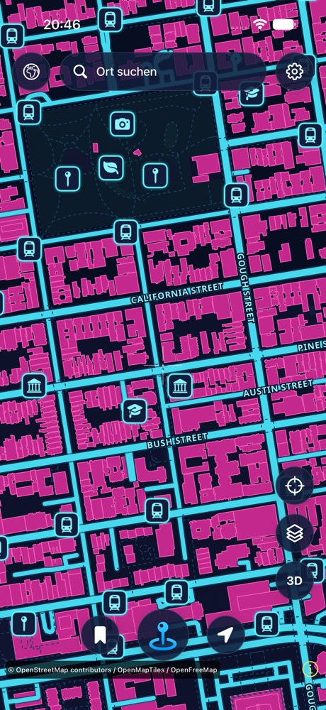 Overworld im Kartenstil Cyber